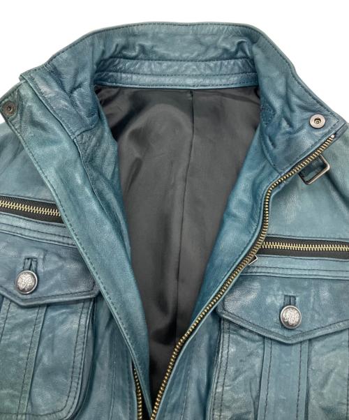 EDGE RUPERT（エッジ ルパート）EDGE RUPERT (エッジ ルパート) M65ラムレザージャケット グリーン サイズ:Lの古着・服飾アイテム