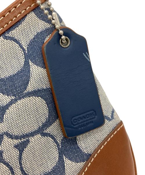 COACH（コーチ）COACH (コーチ) ワンショルダーバッグ ブラウン×ネイビーの古着・服飾アイテム