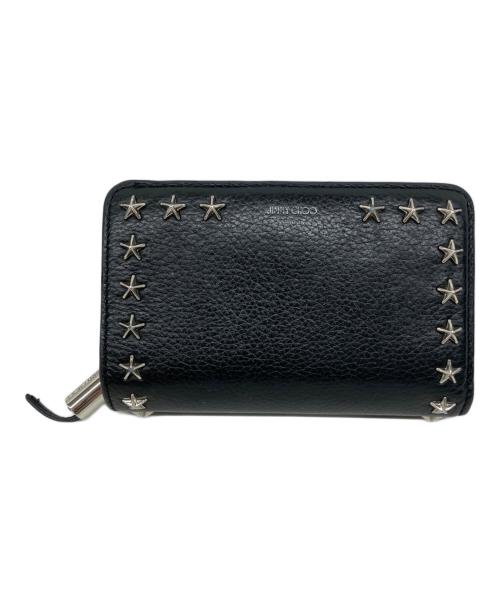 JIMMY CHOO（ジミーチュウ）JIMMY CHOO (ジミーチュウ) コンパクトウォレット ブラックの古着・服飾アイテム