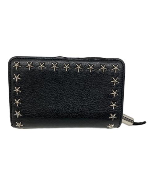 JIMMY CHOO（ジミーチュウ）JIMMY CHOO (ジミーチュウ) コンパクトウォレット ブラックの古着・服飾アイテム
