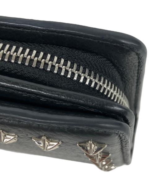 JIMMY CHOO（ジミーチュウ）JIMMY CHOO (ジミーチュウ) コンパクトウォレット ブラックの古着・服飾アイテム