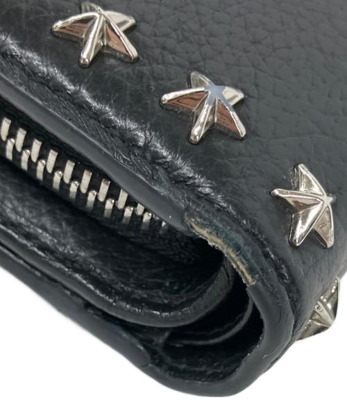 JIMMY CHOO（ジミーチュウ）JIMMY CHOO (ジミーチュウ) コンパクトウォレット ブラックの古着・服飾アイテム