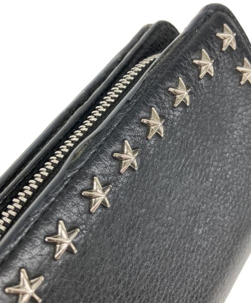 JIMMY CHOO（ジミーチュウ）JIMMY CHOO (ジミーチュウ) コンパクトウォレット ブラックの古着・服飾アイテム