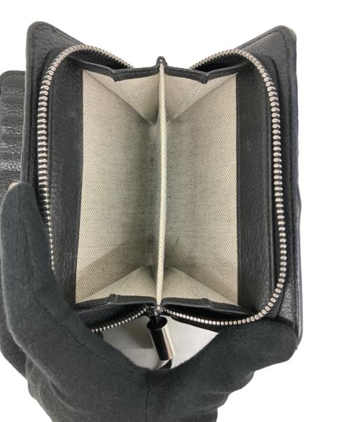 JIMMY CHOO（ジミーチュウ）JIMMY CHOO (ジミーチュウ) コンパクトウォレット ブラックの古着・服飾アイテム