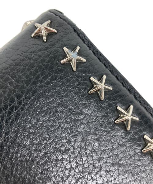 JIMMY CHOO（ジミーチュウ）JIMMY CHOO (ジミーチュウ) コンパクトウォレット ブラックの古着・服飾アイテム