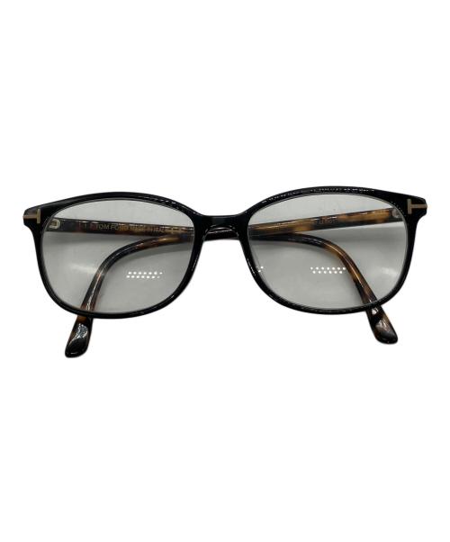 TOM FORD（トムフォード）TOM FORD (トムフォード) 伊達眼鏡 ブラウン×ブラックの古着・服飾アイテム