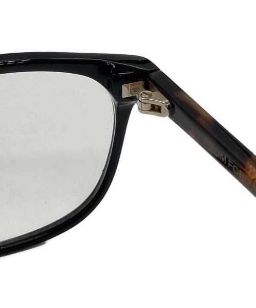 TOM FORD（トムフォード）TOM FORD (トムフォード) 伊達眼鏡 ブラウン×ブラックの古着・服飾アイテム