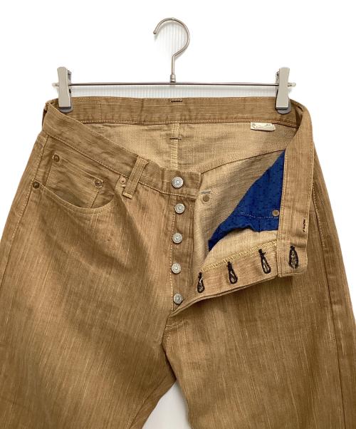 SUGAR CANE（シュガーケーン）SUGAR CANE (シュガーケーン) 砂糖黍デニムパンツ ブラウン サイズ:W34×L34の古着・服飾アイテム