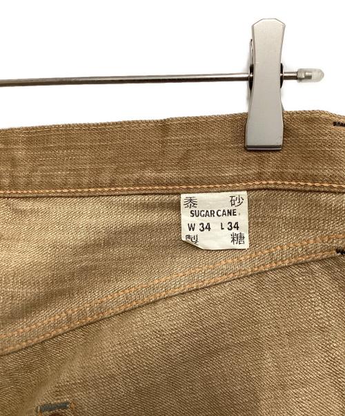 SUGAR CANE（シュガーケーン）SUGAR CANE (シュガーケーン) 砂糖黍デニムパンツ ブラウン サイズ:W34×L34の古着・服飾アイテム