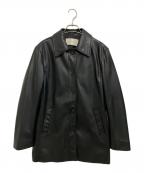 TODAYFULトゥデイフル）の古着「Ecoleather Soutiencollar Jacket」｜ブラック