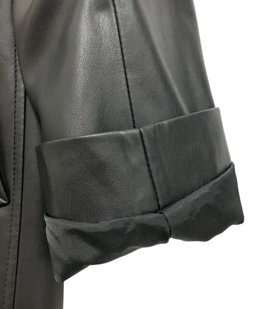 TODAYFUL（トゥデイフル）TODAYFUL (トゥデイフル) Ecoleather Soutiencollar Jacket ブラック サイズ:36の古着・服飾アイテム