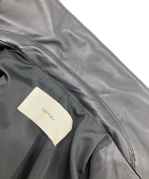 TODAYFUL（トゥデイフル）TODAYFUL (トゥデイフル) Ecoleather Soutiencollar Jacket ブラック サイズ:36の古着・服飾アイテム