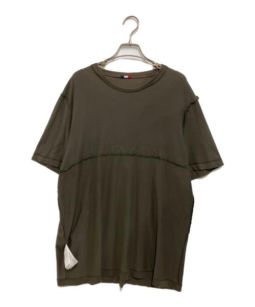 MONCLER（モンクレール）MONCLER (モンクレール) ロゴカットソー ブラウン サイズ:Lの古着・服飾アイテム