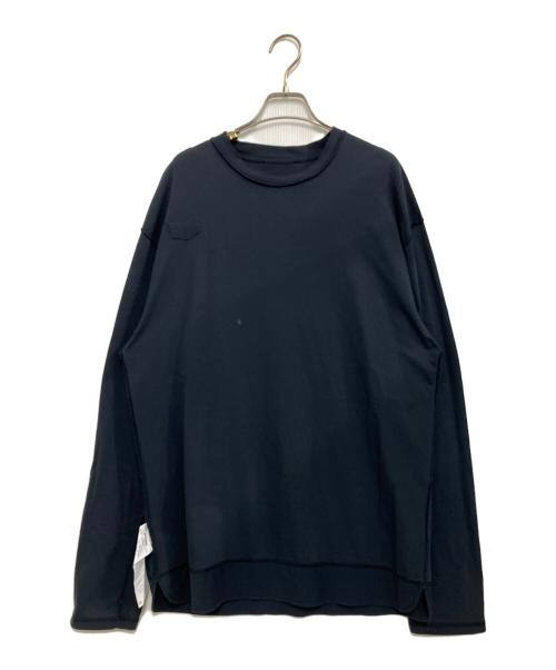 JIL SANDER（ジルサンダー）JIL SANDER (ジルサンダー) ワンポイントカットソー ネイビー サイズ:Mの古着・服飾アイテム