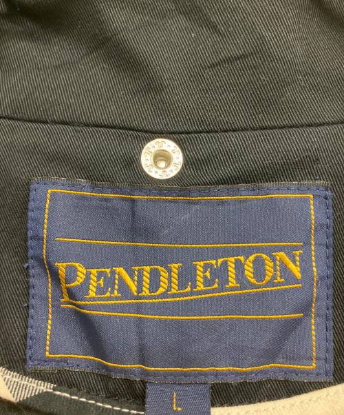 PENDLETON（ペンドルトン）PENDLETON (ペンドルトン) ハリントンジャケット ブラック サイズ:Lの古着・服飾アイテム