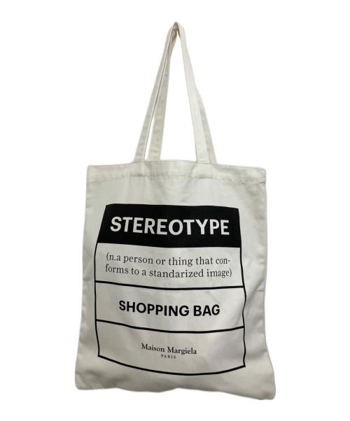 Maison Margiela（メゾンマルジェラ）Maison Margiela (メゾンマルジェラ) SHOPPING BAG ホワイトの古着・服飾アイテム
