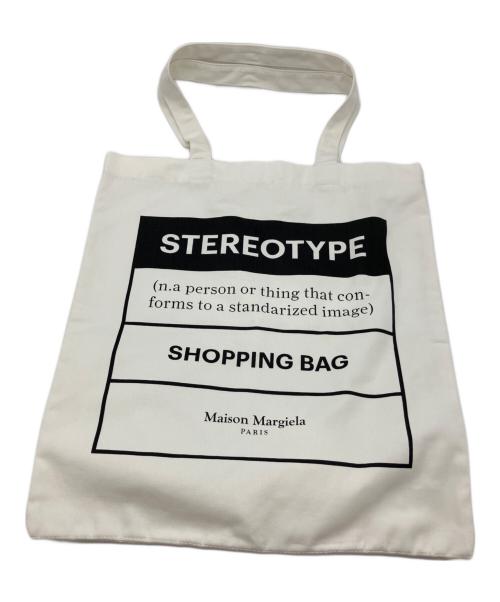 Maison Margiela（メゾンマルジェラ）Maison Margiela (メゾンマルジェラ) SHOPPING BAG ホワイトの古着・服飾アイテム