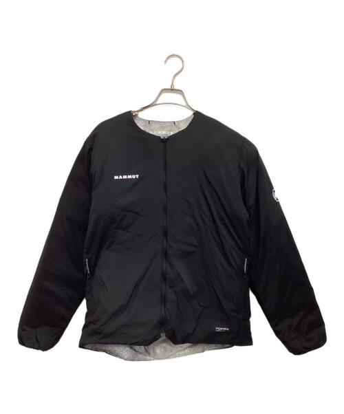 MAMMUT（マムート）MAMMUT (マムート) Seon IN Cardigan AF Grain ブラック×ホワイト サイズ:Lの古着・服飾アイテム
