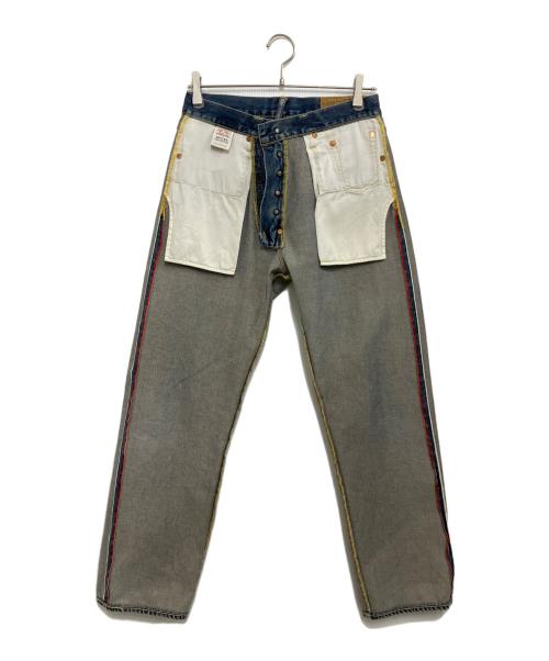 EVISU Paris France（エヴィス パリス）EVISU Paris France (エヴィス パリス) デニムパンツ ブルー サイズ:Mの古着・服飾アイテム