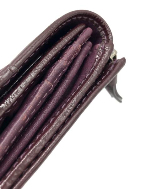 COACH（コーチ）COACH (コーチ) 3つ折り長財布 パープルの古着・服飾アイテム