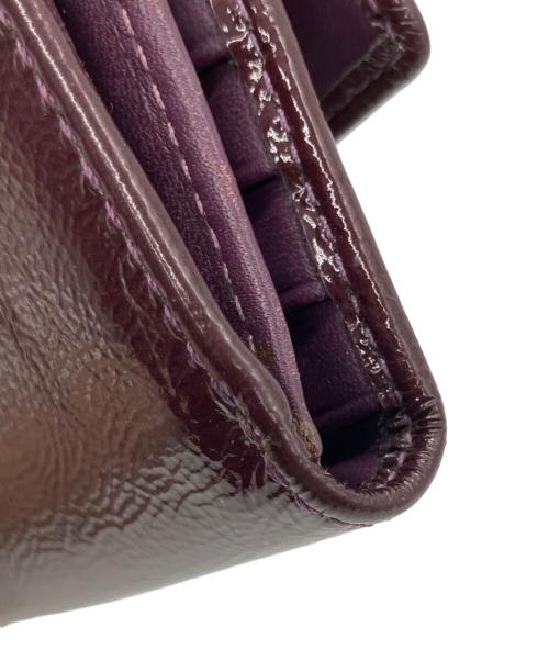 COACH（コーチ）COACH (コーチ) 3つ折り長財布 パープルの古着・服飾アイテム