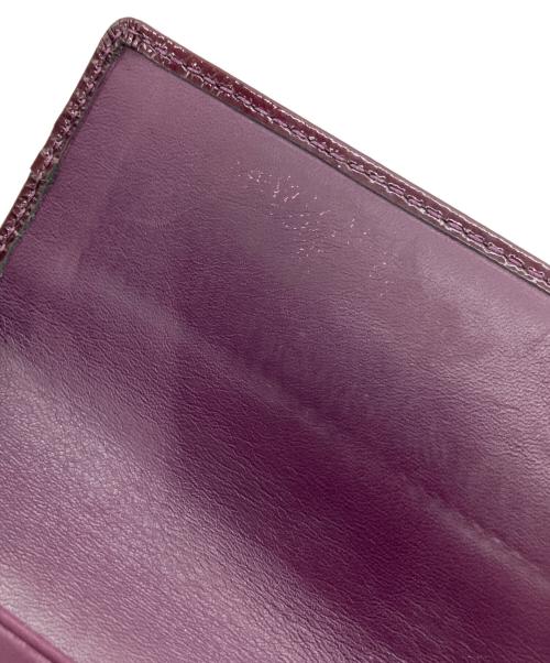 COACH（コーチ）COACH (コーチ) 3つ折り長財布 パープルの古着・服飾アイテム