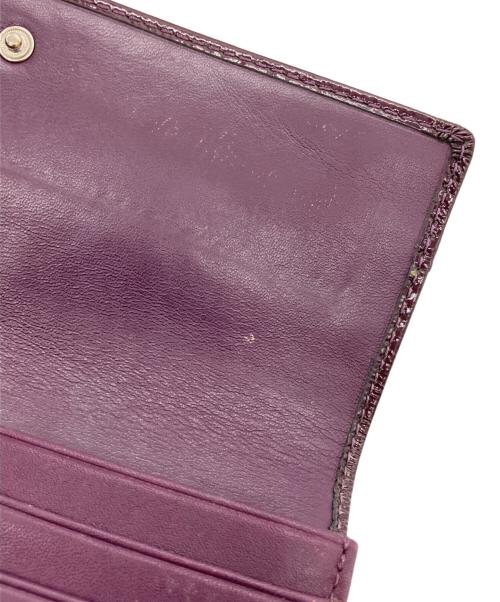 COACH（コーチ）COACH (コーチ) 3つ折り長財布 パープルの古着・服飾アイテム