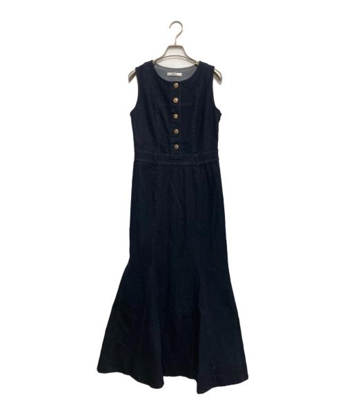 Snidel（スナイデル）Snidel (スナイデル) デニムマーメイドワンピース ネイビー サイズ:Mの古着・服飾アイテム