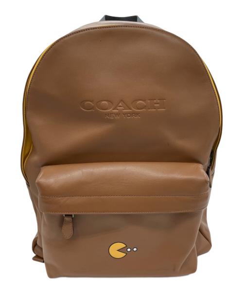 COACH（コーチ）COACH (コーチ) PAC-MAN (パックマン) リュック ブラウンの古着・服飾アイテム