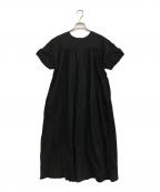 theory luxeセオリーリュクス）の古着「Crisp Linen Estelle半袖ワンピース」｜ブラック