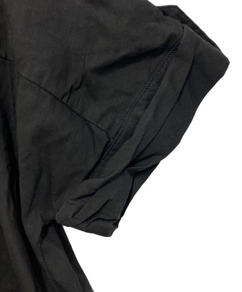 theory luxe（セオリーリュクス）theory luxe (セオリーリュクス) Crisp Linen Estelle半袖ワンピース ブラック サイズ:Mの古着・服飾アイテム