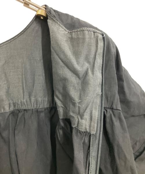 theory luxe（セオリーリュクス）theory luxe (セオリーリュクス) Crisp Linen Estelle半袖ワンピース ブラック サイズ:Mの古着・服飾アイテム