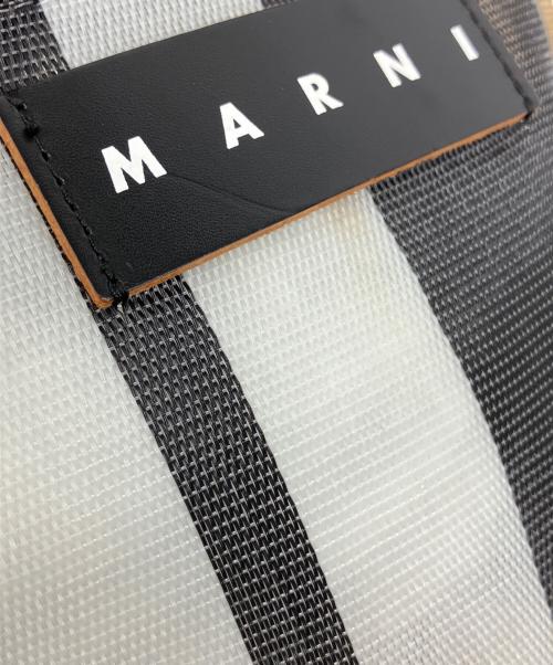 MARNI（マルニ）MARNI (マルニ) ストライプミニショルダーバッグ グレーの古着・服飾アイテム