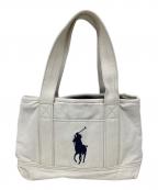 POLO RALPH LAURENポロ・ラルフローレン）の古着「キャンバストートバッグ」｜ホワイト