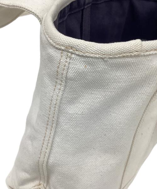 POLO RALPH LAUREN（ポロ・ラルフローレン）POLO RALPH LAUREN (ポロ・ラルフローレン) キャンバストートバッグ ホワイトの古着・服飾アイテム