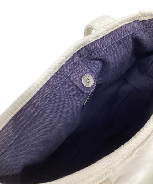 POLO RALPH LAUREN（ポロ・ラルフローレン）POLO RALPH LAUREN (ポロ・ラルフローレン) キャンバストートバッグ ホワイトの古着・服飾アイテム