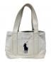 POLO RALPH LAUREN（ポロ・ラルフローレン）の古着「キャンバストートバッグ」｜ホワイト