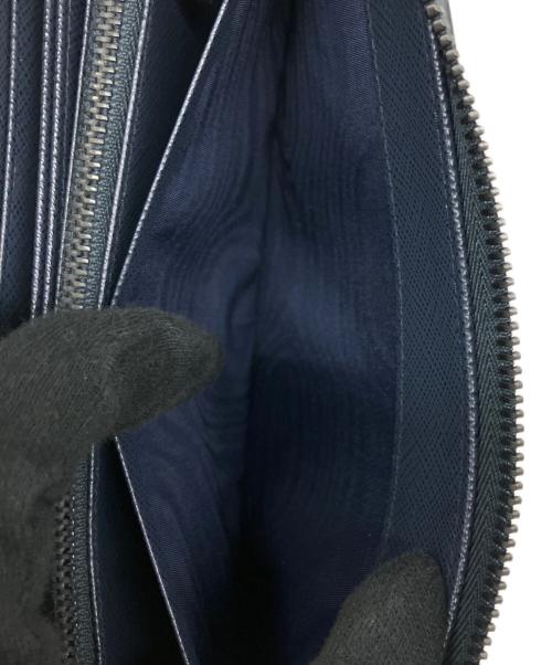PRADA（プラダ）PRADA (プラダ) ラウンドファスナー財布 ネイビーの古着・服飾アイテム