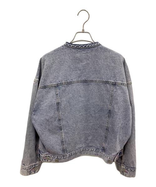 ARPEGE STORY（アルページュストーリー）Arpege story (アルページュストーリー) ノーカラーGジャン ピンクスカイブルー サイズ:1の古着・服飾アイテム