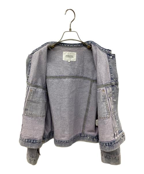 ARPEGE STORY（アルページュストーリー）Arpege story (アルページュストーリー) ノーカラーGジャン ピンクスカイブルー サイズ:1の古着・服飾アイテム