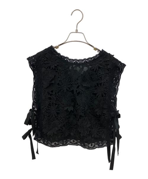 CADUNE（カデュネ）CADUNE (カデュネ) ノースリーブブラウス ブラック サイズ:38の古着・服飾アイテム