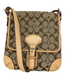 COACH（コーチ）の古着「ショルダーバッグ」｜ベージュ×ブラウン