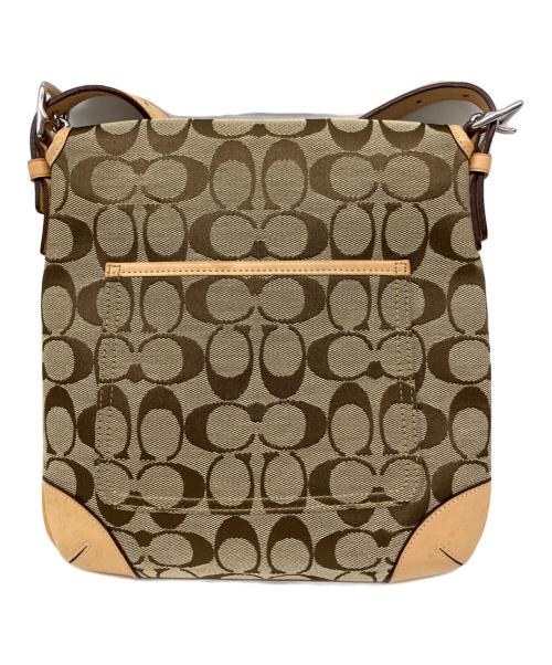 COACH（コーチ）COACH (コーチ) ショルダーバッグ ベージュ×ブラウンの古着・服飾アイテム