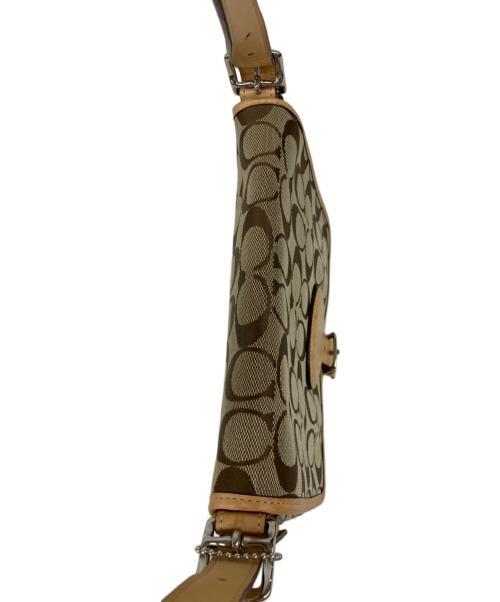 COACH（コーチ）COACH (コーチ) ショルダーバッグ ベージュ×ブラウンの古着・服飾アイテム