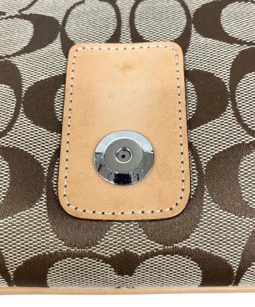 COACH（コーチ）COACH (コーチ) ショルダーバッグ ベージュ×ブラウンの古着・服飾アイテム