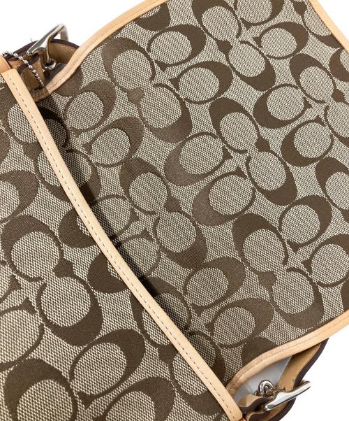 COACH（コーチ）COACH (コーチ) ショルダーバッグ ベージュ×ブラウンの古着・服飾アイテム