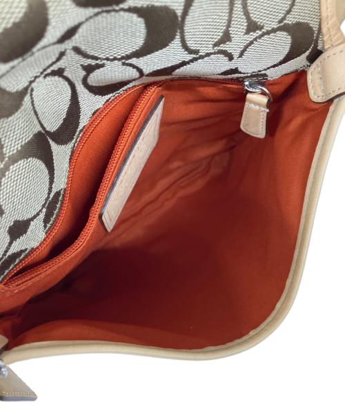 COACH（コーチ）COACH (コーチ) ショルダーバッグ ベージュ×ブラウンの古着・服飾アイテム
