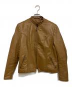 BROOKSブルックス）の古着「レザージャケット」｜キャメル