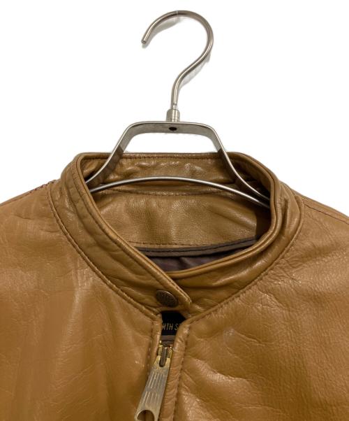 BROOKS（ブルックス）BROOKS (ブルックス) レザージャケット キャメル サイズ:36の古着・服飾アイテム