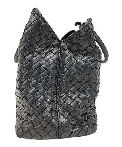 BOTTEGA VENETA（ボッテガベネタ）BOTTEGA VENETA (ボッテガベネタ) ハンドバッグ ブラックの古着・服飾アイテム